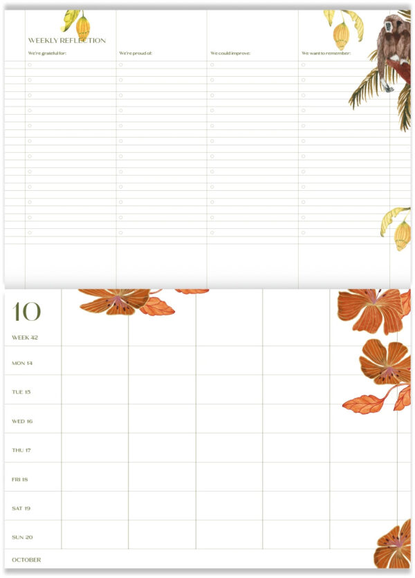 &ink 16 Maanden Familieplanner 2023 2024 – Jungle (2)