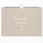 Familieplanner 2026 Voorkant