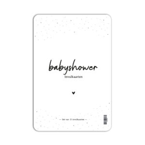 Fyllbooks Babyshower Invulkaarten 15 Stuks A5 (1)