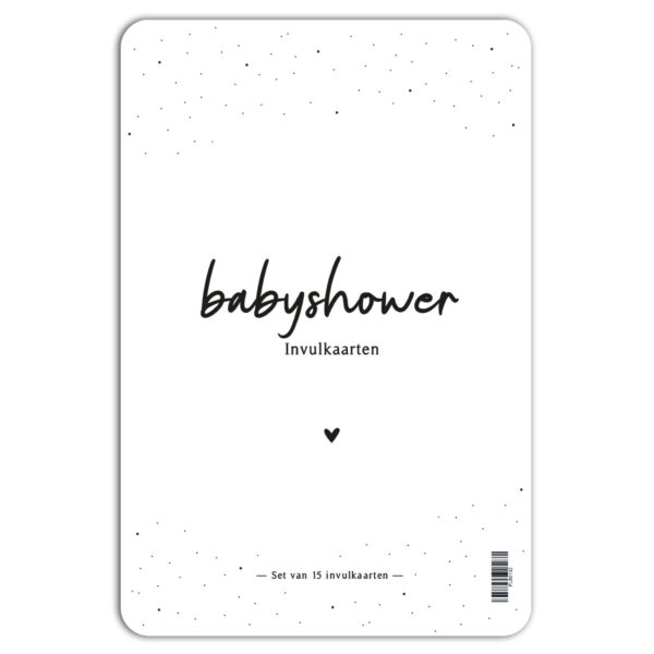 Fyllbooks Babyshower Invulkaarten 15 Stuks A5 (1)