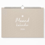 Maandkalender 2026 Voorkant