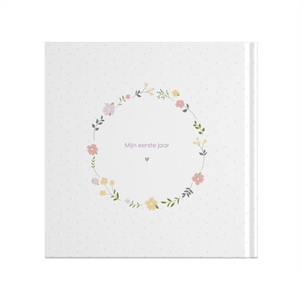 Ontwerp Je Eigen Babyboek Floral Wreath Dots (2)