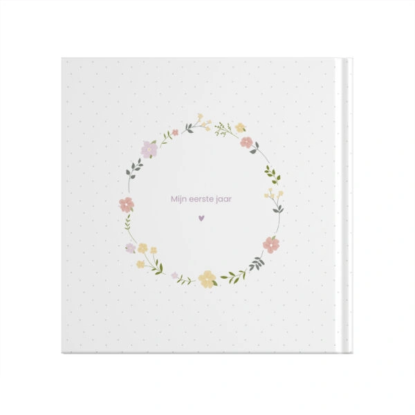 Ontwerp Je Eigen Babyboek Floral Wreath Dots (2)