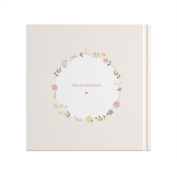 Ontwerp Je Eigen Kraambezoekboek Floral Wreath (1)