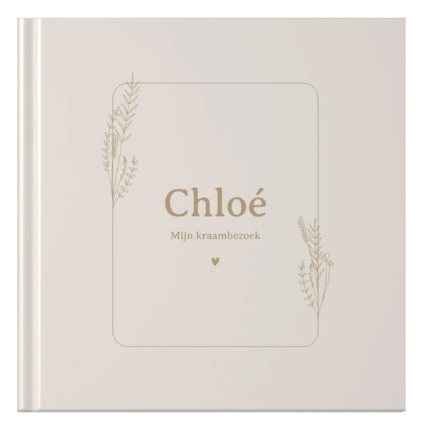 Ontwerp Je Eigen Kraambezoekboek Flower Chique (1)