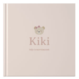 Ontwerp Je Eigen Kraambezoekboek Pink Bear (1)