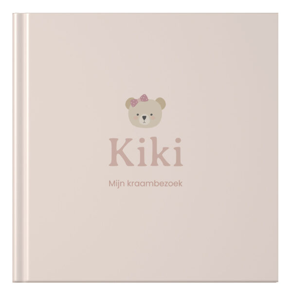 Ontwerp Je Eigen Kraambezoekboek Pink Bear (1)