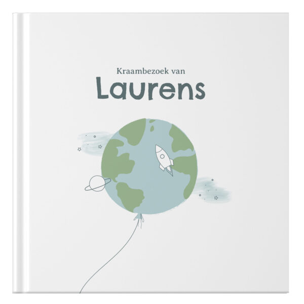 Ontwerp Je Eigen Kraambezoekboek Space Balloon (2)