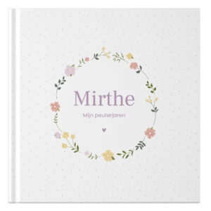 Ontwerp Je Eigen Opgroeiboek Floral Wreath Dots (3)