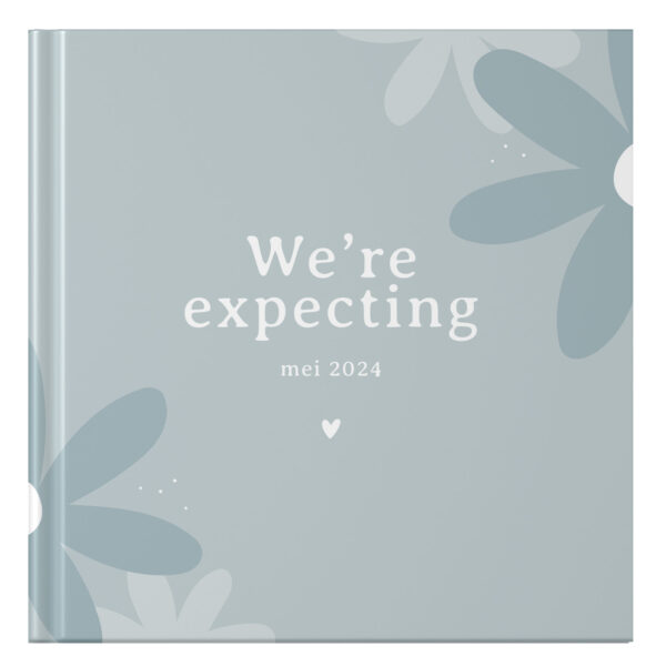 Ontwerp Je Eigen Zwangerschapsdagboek Blue Daisies (3)