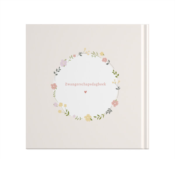 Ontwerp Je Eigen Zwangerschapsdagboek Floral Wreath (2)