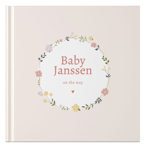Ontwerp Je Eigen Zwangerschapsdagboek Floral Wreath (3)
