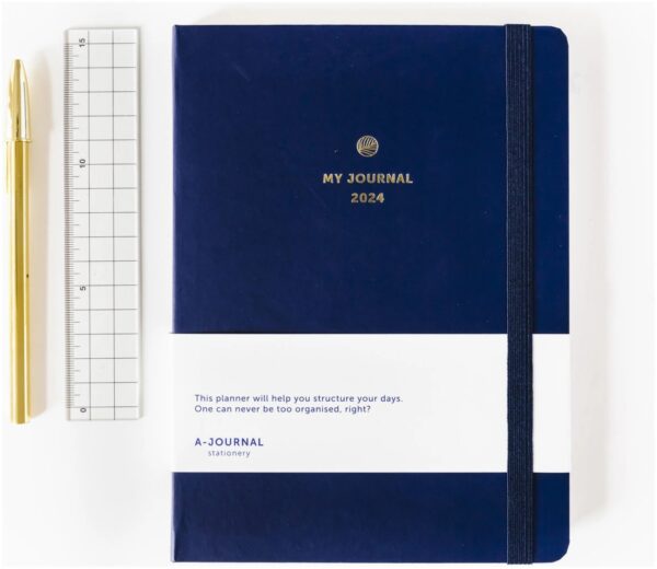 My A Journal Jaaragenda 2024 Donkerblauw (2)