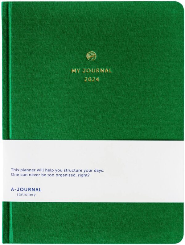 My A Journal Jaaragenda 2024 Groen – Linnen (1)