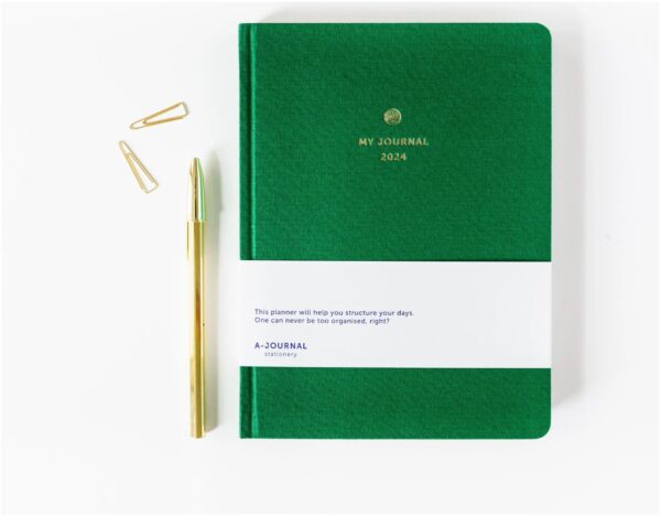 My A Journal Jaaragenda 2024 Groen – Linnen (2)