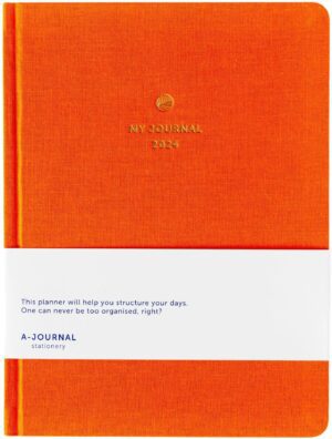 My A Journal Jaaragenda 2024 Oranje – Linnen (1)