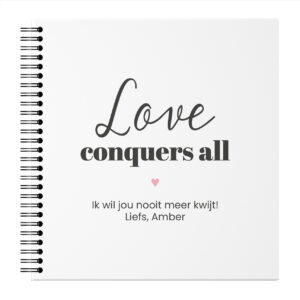 Ontwerp Je Eigen De Allerliefste Dat Ben Jij Invulboekje Love Conquers All (1)