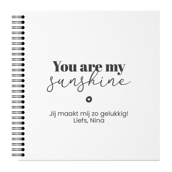 Ontwerp Je Eigen De Allerliefste Dat Ben Jij Invulboekje You Are My Sunshine (2)