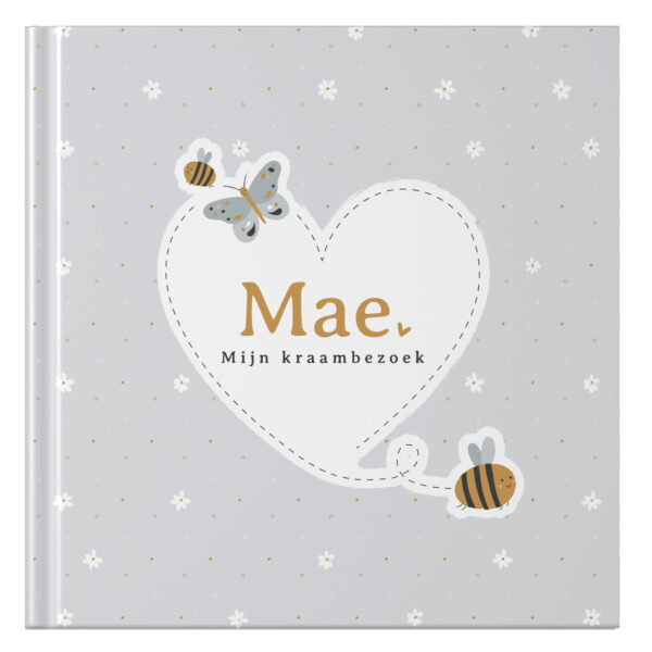 Ontwerp Je Eigen Kraambezoekboek Bees & Butterflies (1)
