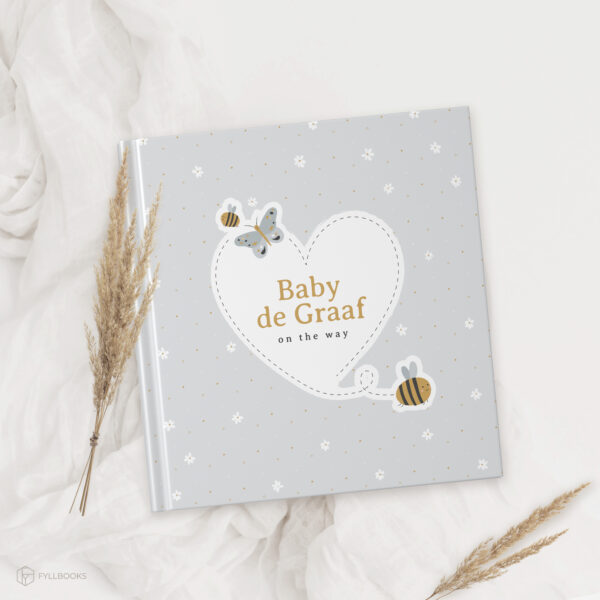 Ontwerp Je Eigen Zwangerschapsdagboek Bees & Butterflies (1)