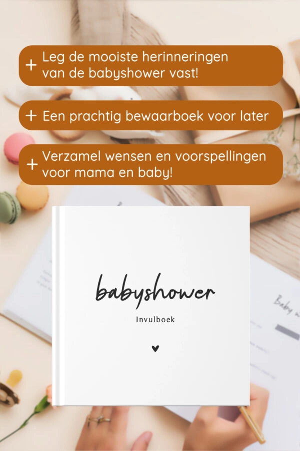 Babyshowerboek Zwartwit Af2 Emotiegericht