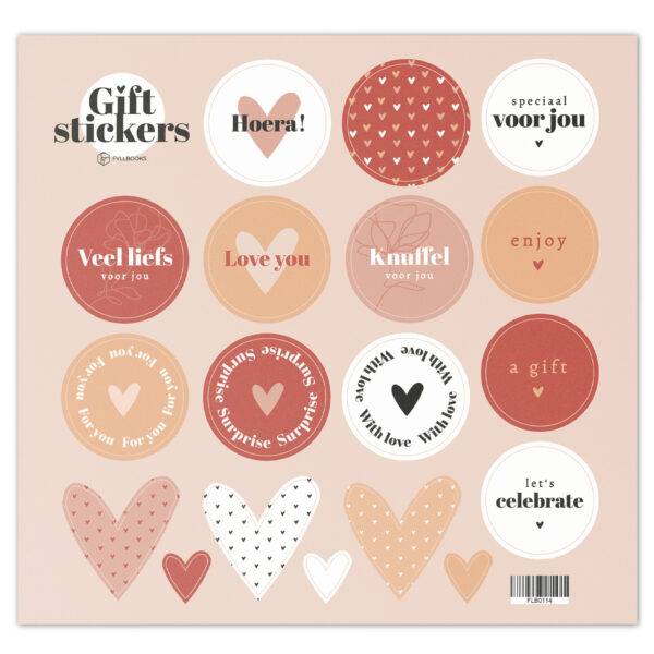 Fyllbooks Stickervel Gift Stickers