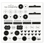 Fyllbooks Stickervel Mijn Zwangerschap Zwart Wit Set 1