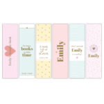 Ontwerp Je Eigen Boekenlegger Set Van 6 Pastel