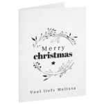 Ontwerp Je Eigen Kerstkaart Dubbel A6 Staand Christmas Wreath (2)
