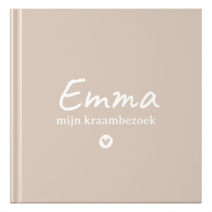 Ontwerp Je Eigen Kraambezoekboek Beige Heart (3)