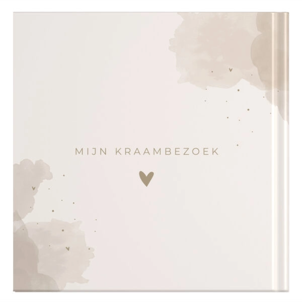 Ontwerp Je Eigen Kraambezoekboek Watercolour Picture Brown (1)