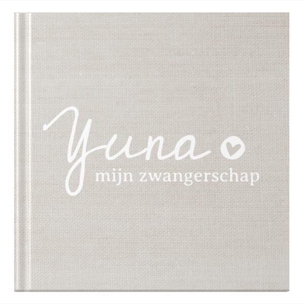 Ontwerp Je Eigen Zwangerschapsdagboek Linnenlook Taupe (3)