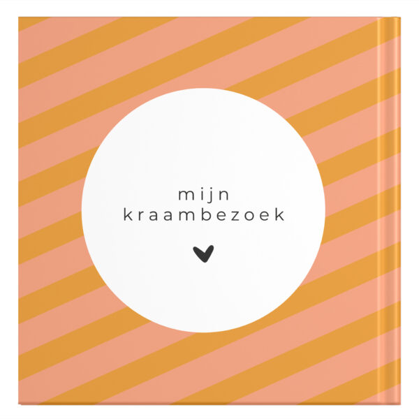 Ontwerp Je Eigen Kraambezoekboek Vintage Stripes Mustard (3)