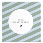 Ontwerp Je Eigen Kraambezoekboek – Vintage Stripes Sky (1)