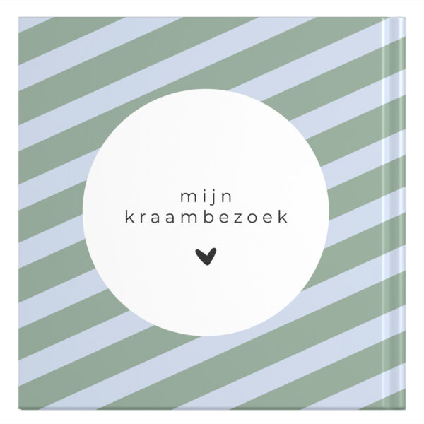 Ontwerp Je Eigen Kraambezoekboek – Vintage Stripes Sky (1)