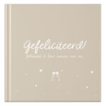 Fyllbooks Felicitatieboek Jubileumboek 30 Personen Beige (2)