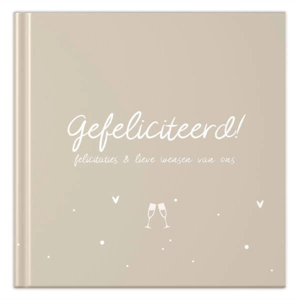 Fyllbooks Felicitatieboek Jubileumboek 30 Personen Beige (2)