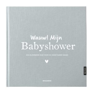 Pink Peach Mijn Babyshower Boek Linnen Sky (1)