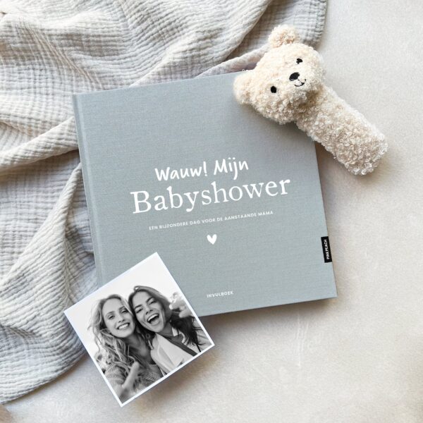 Pink Peach Mijn Babyshower Boek Linnen Sky (3)