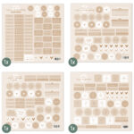 Sticker Voordeelset ‘zwanger & Eerste Jaar’ – Beige