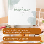 Babyshowerboek Watercolour Groen Af1 Productgericht