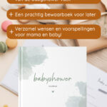Babyshowerboek Watercolour Groen Af2 Emotiegericht