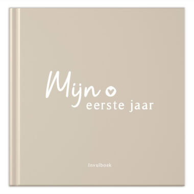 Fyllbooks Babyboek Mijn Eerste Jaar Beige