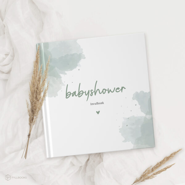 Fyllbooks Babyshower Boek Watercolour Groen (2)