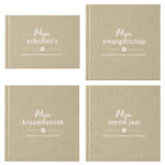 Fyllbooks Invulboeken Voordeelset 'zwanger' Linnen Taupe