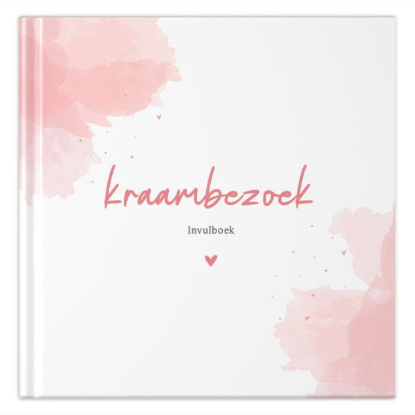 Fyllbooks Kraambezoekboek Watercolour Roze (1)