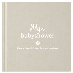 Fyllbooks Mijn Babyshower Boek Linnen Beige (1)
