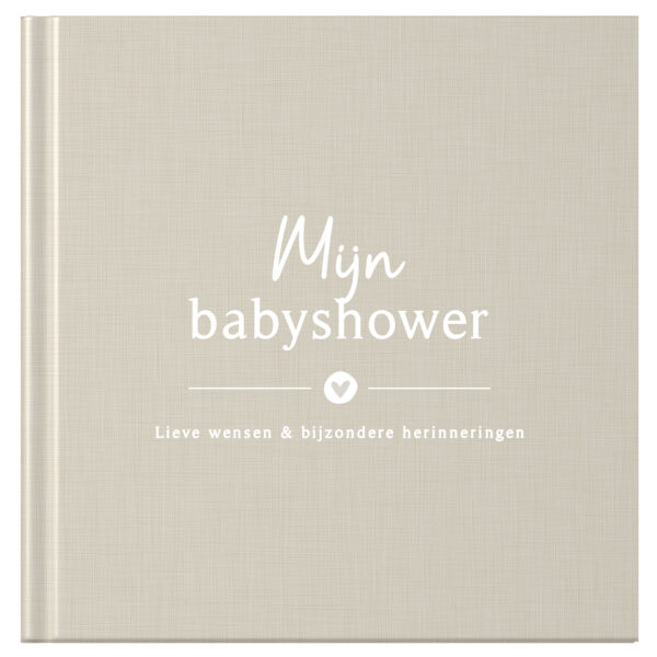 Fyllbooks Mijn Babyshower Boek Linnen Beige (1)