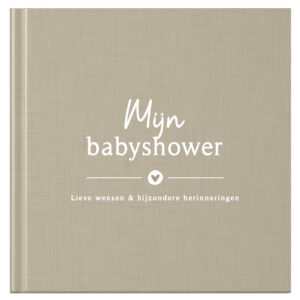 Fyllbooks Mijn Babyshower Boek Linnen Taupe (1)