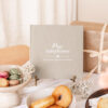 Fyllbooks Mijn Babyshower Boek Linnen Taupe Vierkant